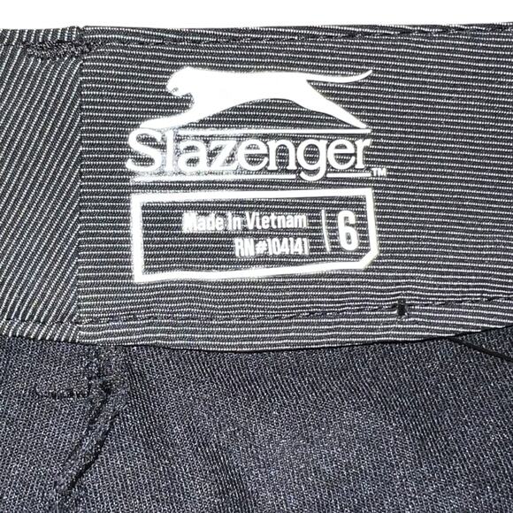 Slazenger Women's Black Faux Denim Skirt with Built-In Spandex Shorts Size 6 - Picture 8 of 8